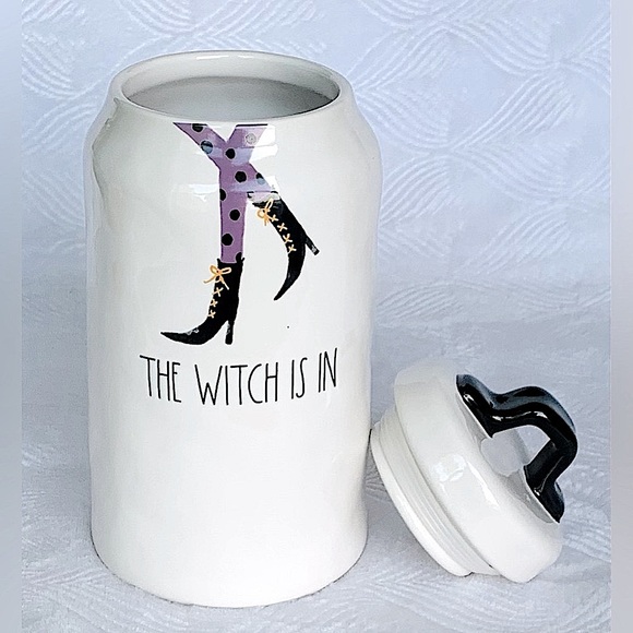 Rae Dunn The Witch Is In Halloween Canister - Picture 4 of 7